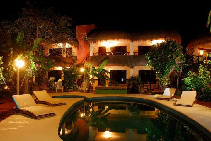Alberca Hotel Cabñas Maria del Mar Isla Mujeres